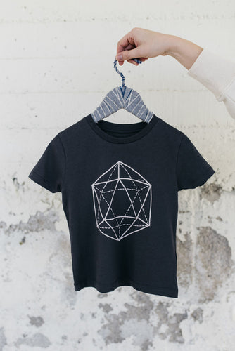 Camiseta infantil orgánica icosaedro
